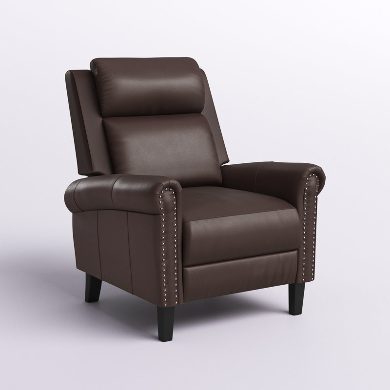 Lark Manor Leather Single Motor Recliner Reviews Wayfair
